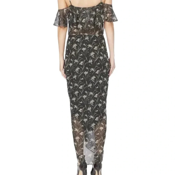 Veronica Beard Black and White Floral Maxi Dress - Picture 3 of 11